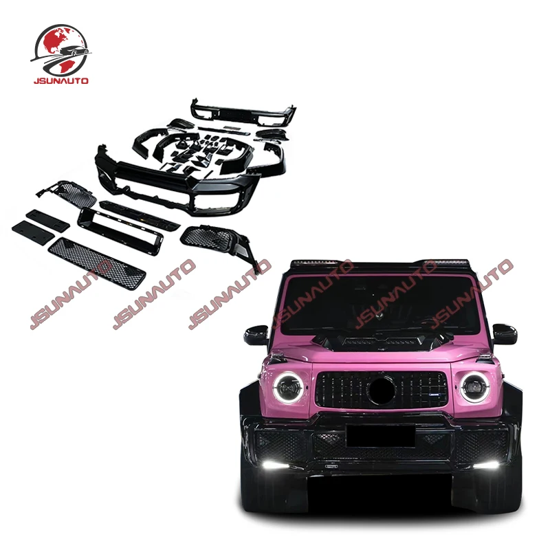 

Factory Supply B Style Wide Body Kit Front Bumper Rear Bumper For 2020 UP Benz G Class G350 G500 G63 W464 Wheel Arches