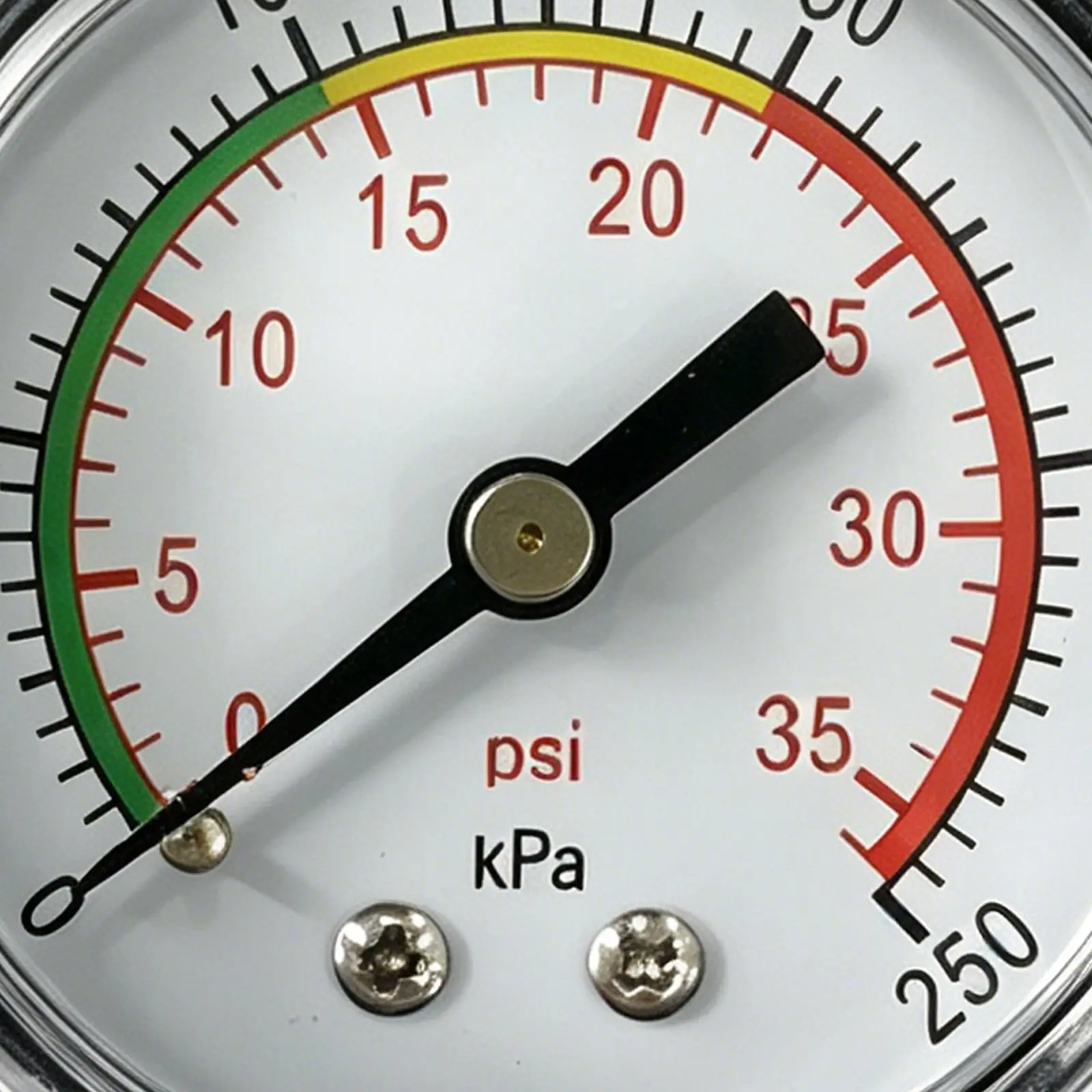 0-35 PSI 정밀 풀 필터 압력 게이지 교체용 간편한 읽기 컬러풀 스케일 압력계 (스파, 온수 욕조, 뒷마당, 호텔용)