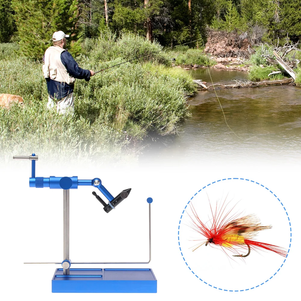 Rotary Fly Tying Vise Artificial Fly Making Tool Bait Making Tools for Fly Making