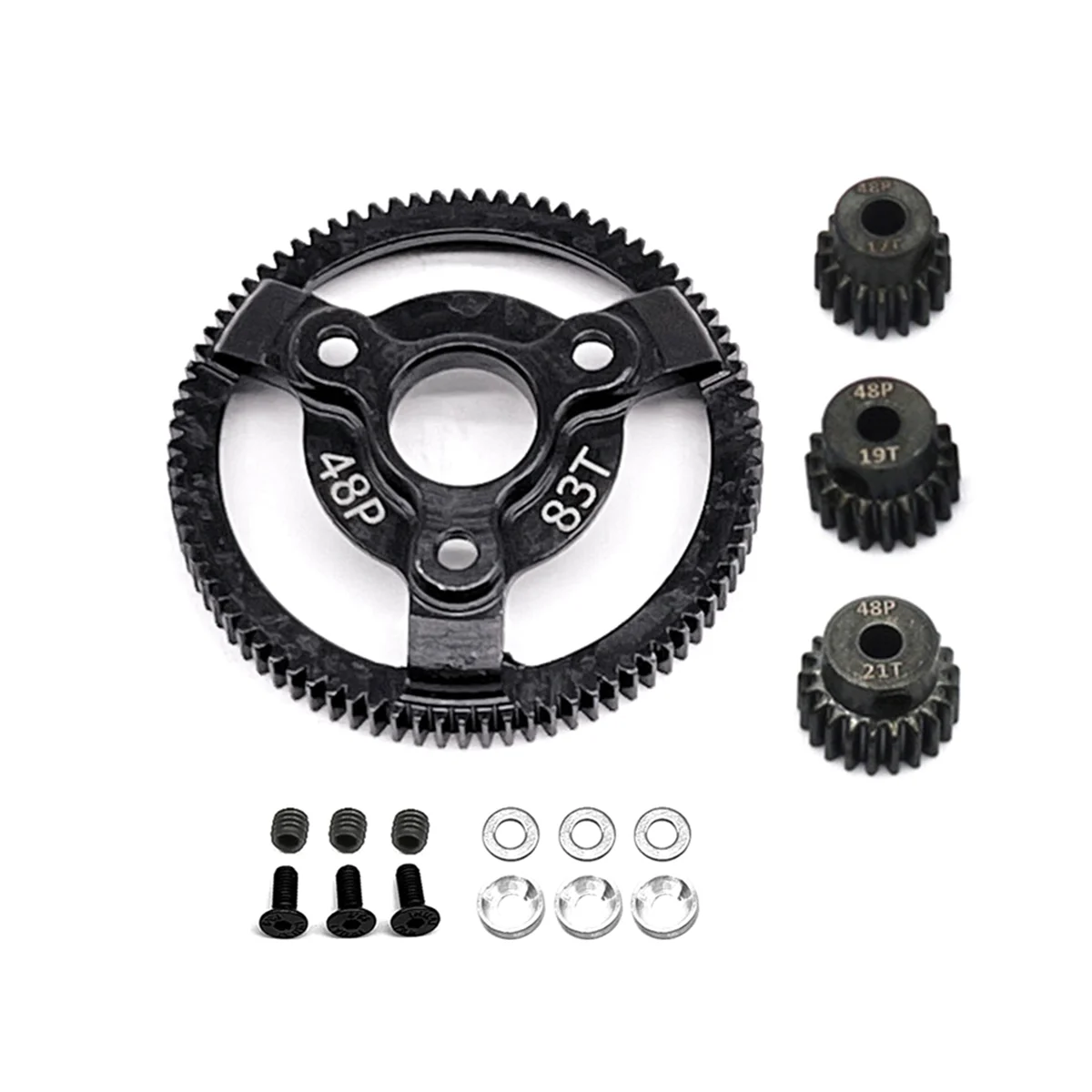 

For 1/10 2WD -58064-2 To Climbing Car Special Rigid Teeth, 83T+19T+20T+21T Kit