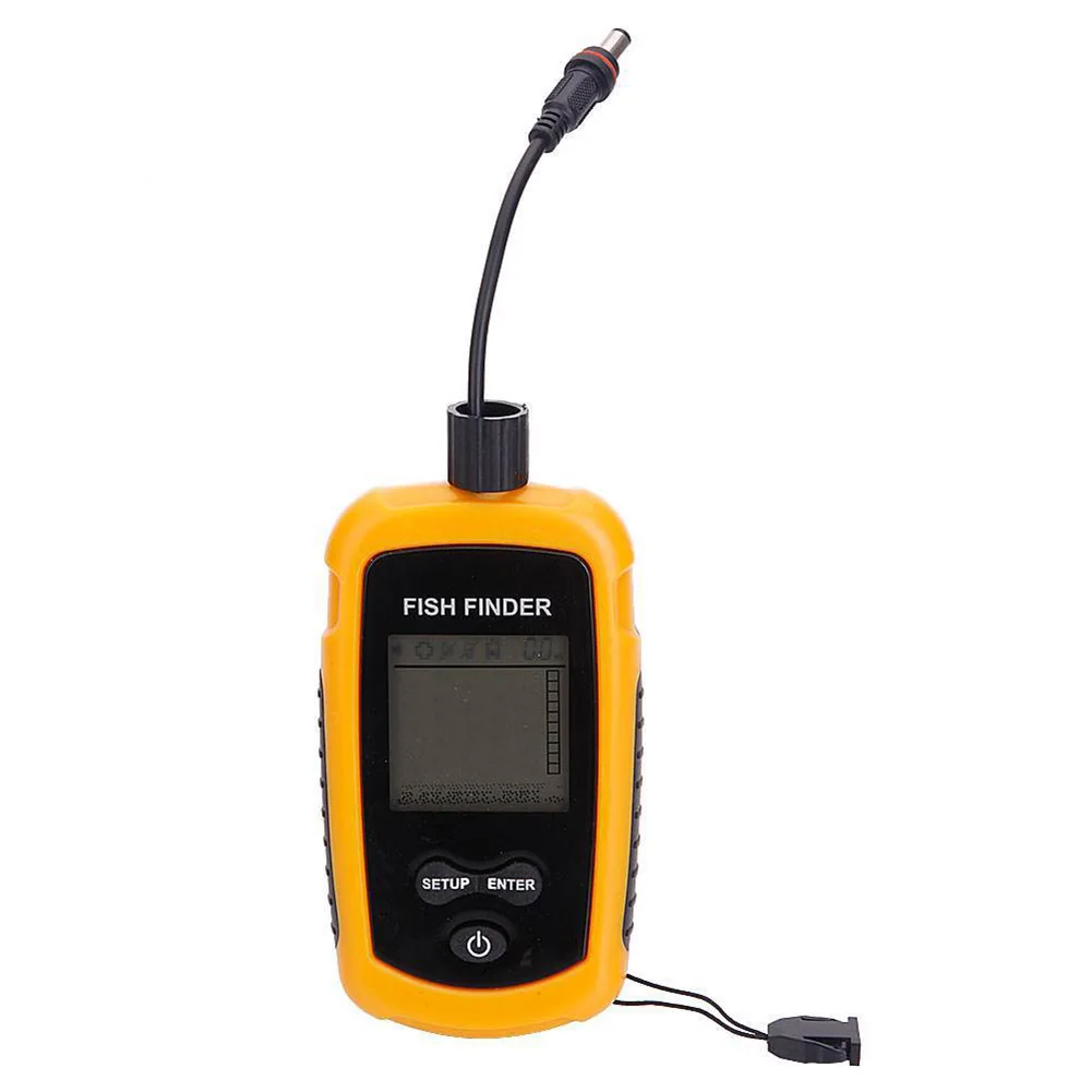

Wired Sonar Fish Finder LCD Display Portable Fishfinder for Different Fishing Ways Battery Saving Mode Long Battery Life