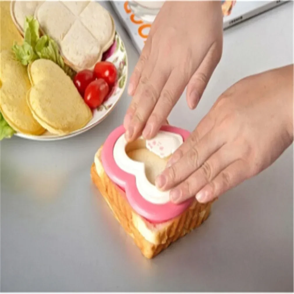 Baking Tools Cute Sandwich Mould Rabbit Flower Panda shaped Bread Cake Biscuit Embossing Device Crust Cookie Cutter Baking Pastry Tools Cake