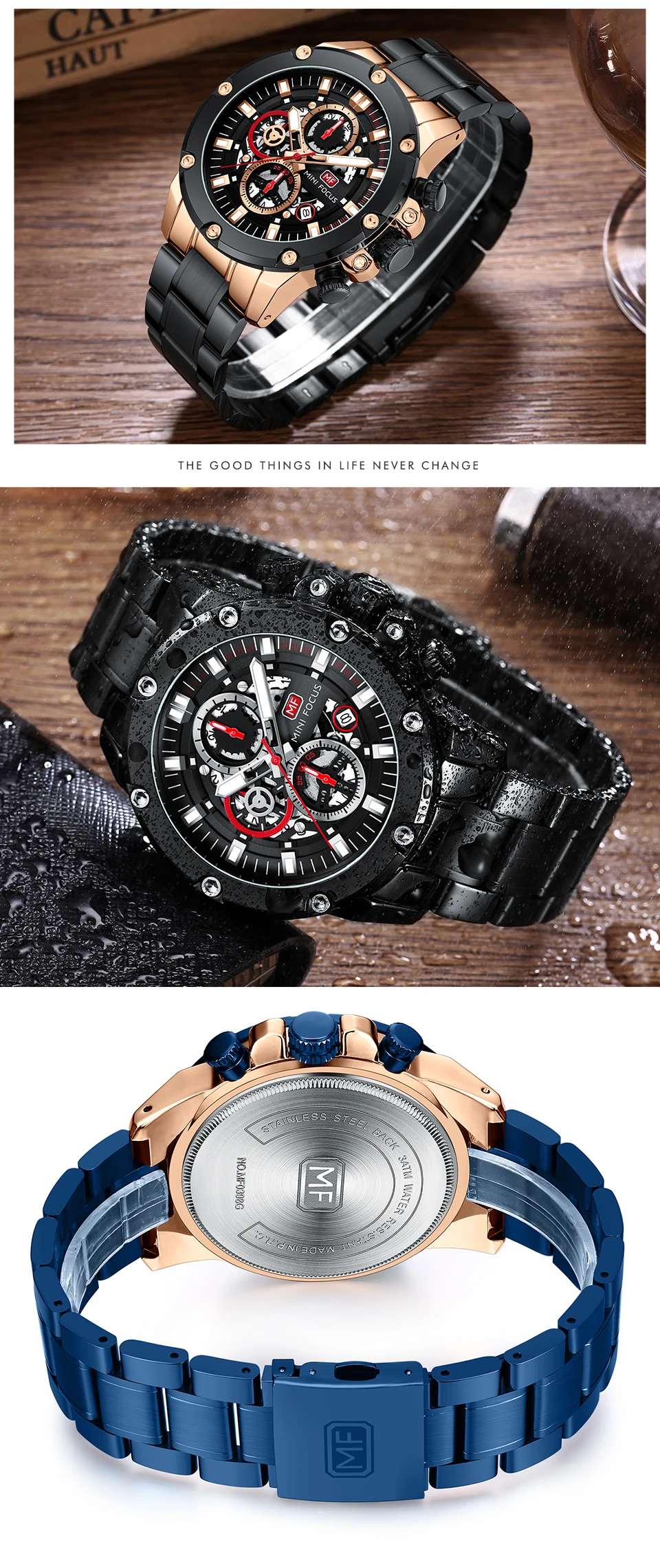 MINI FOCUS Quartz Watch for Men Waterproof_voghion.com