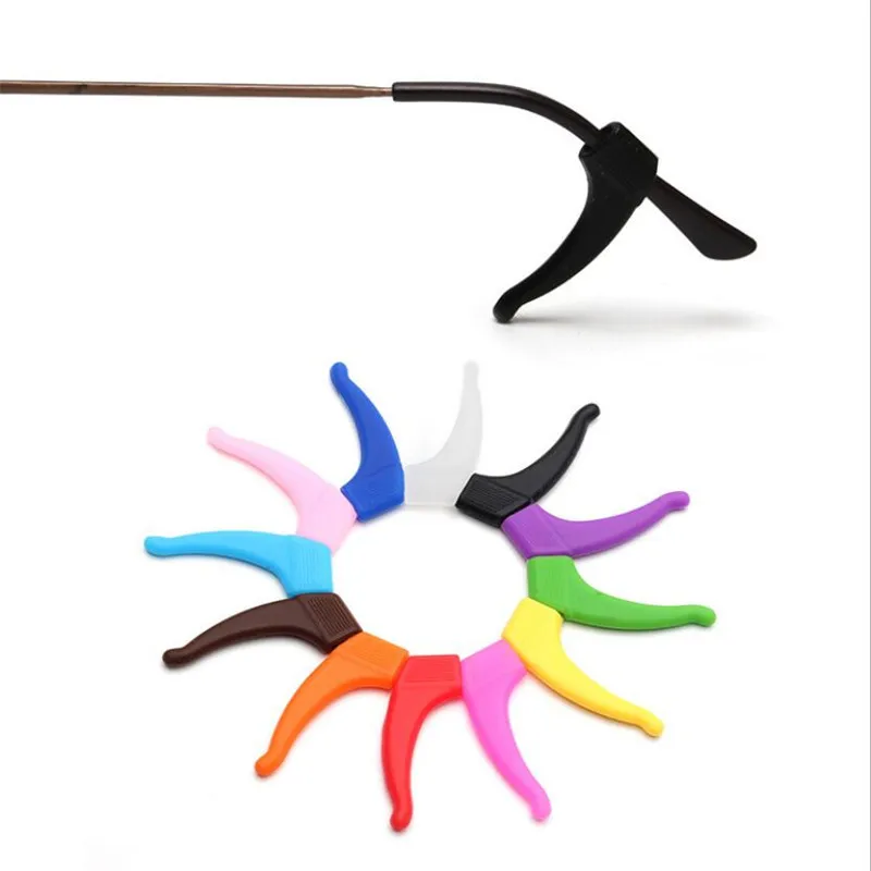 5 Paare/los Anti Slip Silikon Gläser Ohr Haken Für Kinder Und Erwachsene Runde Griffe Brillen Sport Tempel Tipps Weiche Ohr Haken – Detail 4