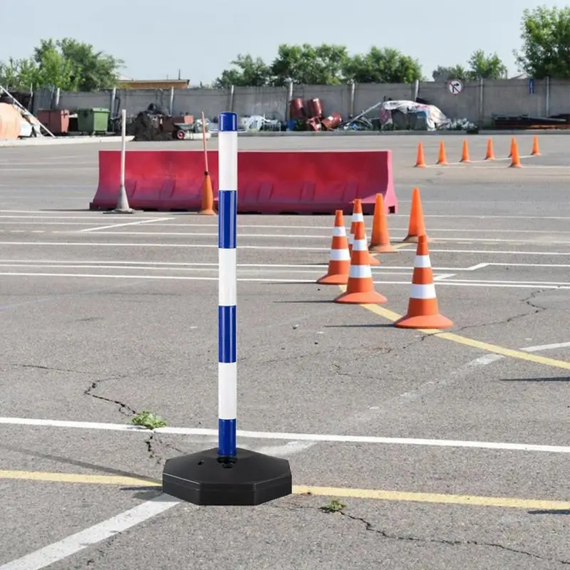 Traffic Delineator Cones Crossing Sign Traffic Pile Reflective Movable Adjustable Safety Barriers Warning Column For
