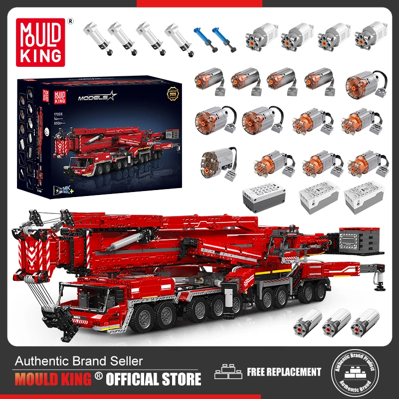 Mould King 17063 Blocs de construction Camion-grue télécommandé MOC Mould King 17063 Blocs de construction Camion-grue télécommandé MOC