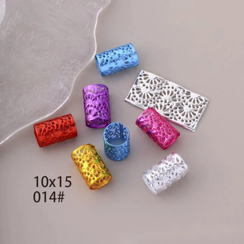 1000 Pieces/pack - Sunflower 10 * 15 Dirty Braid Buckle DIY Metal Antique Style Ring Accessories, High Ponytail Embellishment, Hairpin Rope_voghion.com