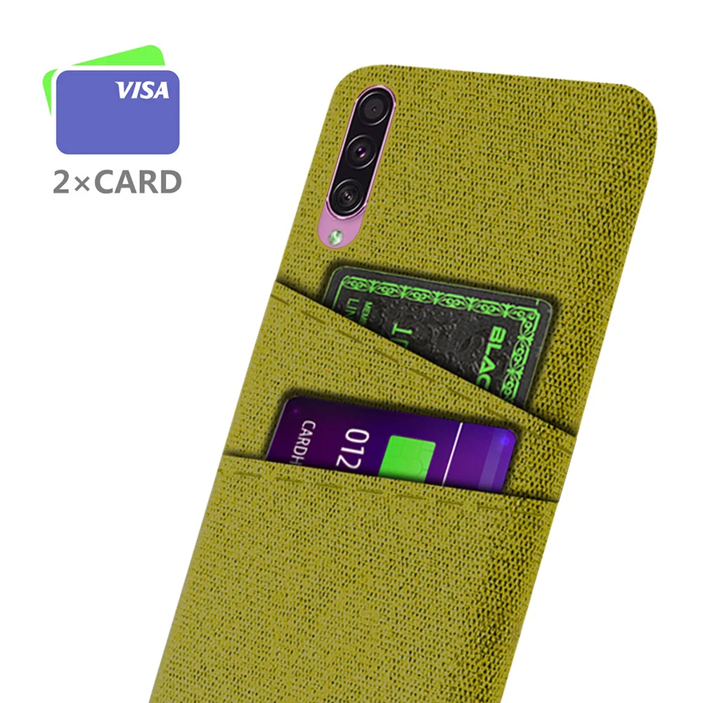 Per Samsung Galaxy A50 A70 2019 Custodia Cover Dual Card Tessuto Panno Luxury Business Coque Per Samsung A70 A705F A50 A505F A 70