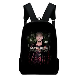 M Pokora Backpack School Bag Adult Kids Bags Unisex Backpack 2023 Casual Style Daypack Harajuku Bags