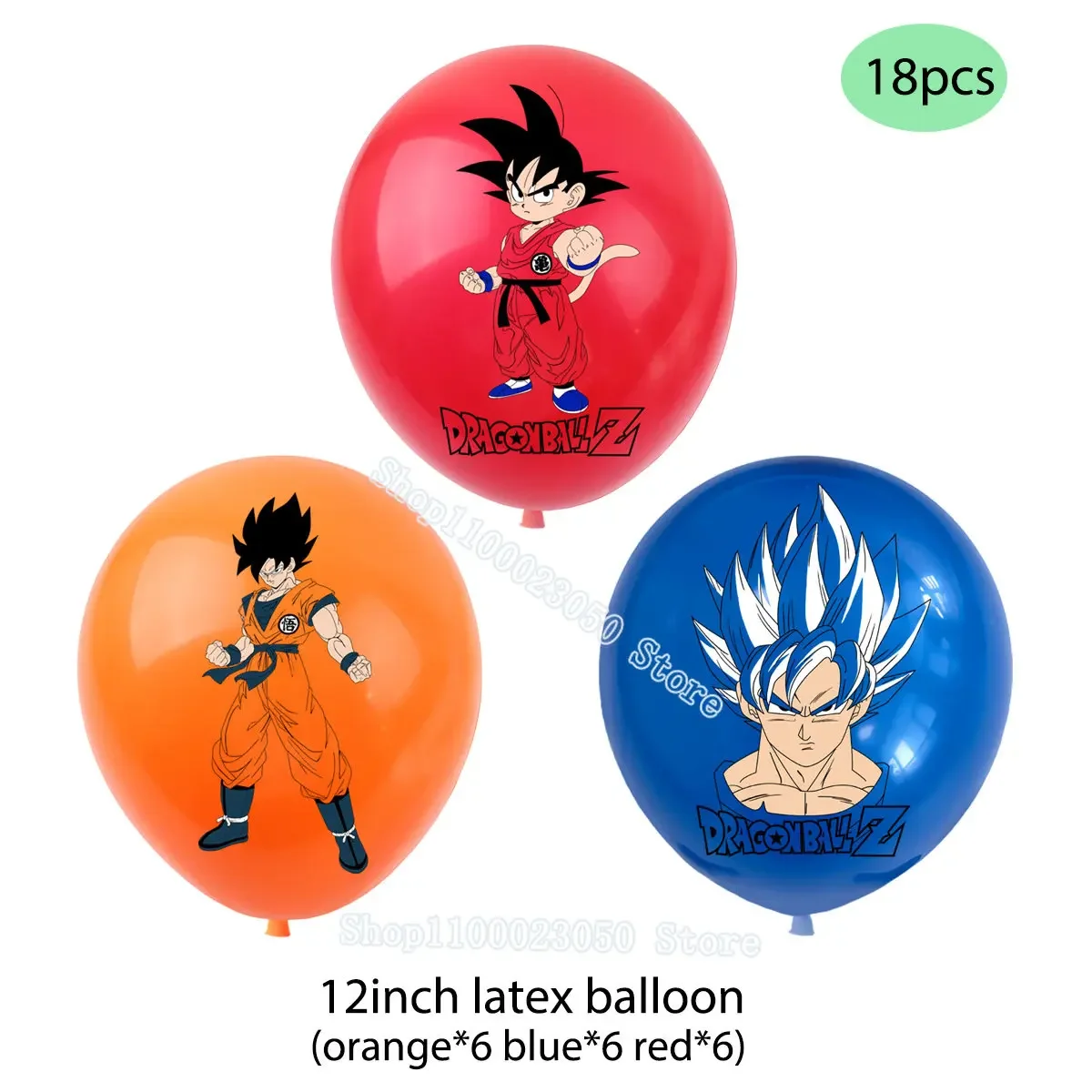 Bandera con números para fiesta de cumpleaños con temática de Dragon Ball, Son Goku, Vegeta, globo, decoración para tarta, regalo de Navidad para niños