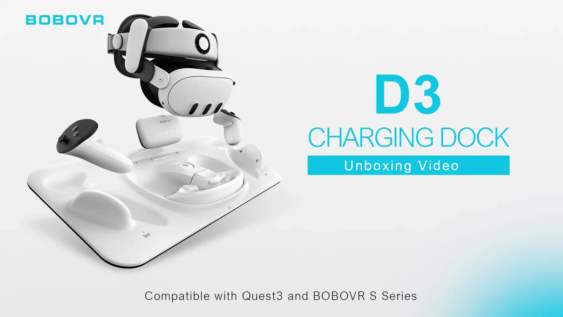 BOBOVR D3 Charging Dock Compatible with Quest 3 Headset