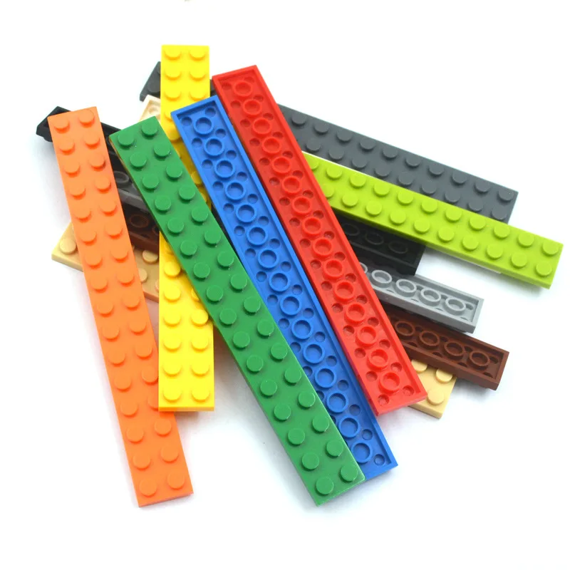 12PCS 2x16 Dots Thick Figures Bricks Building Blocks for Children, building blocks toys