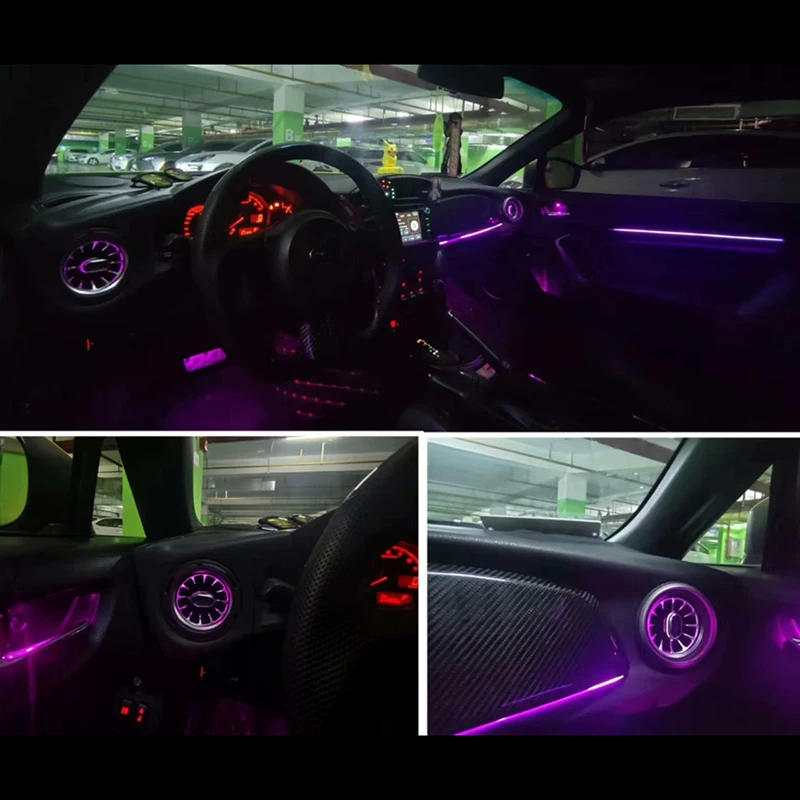 자동차 전면 콘솔 에어컨 교체 AC 벤트 터보 콘센트, 스바루 BRZ 2012-2020, 토요타 86 GT86 2012-2020, 2 개