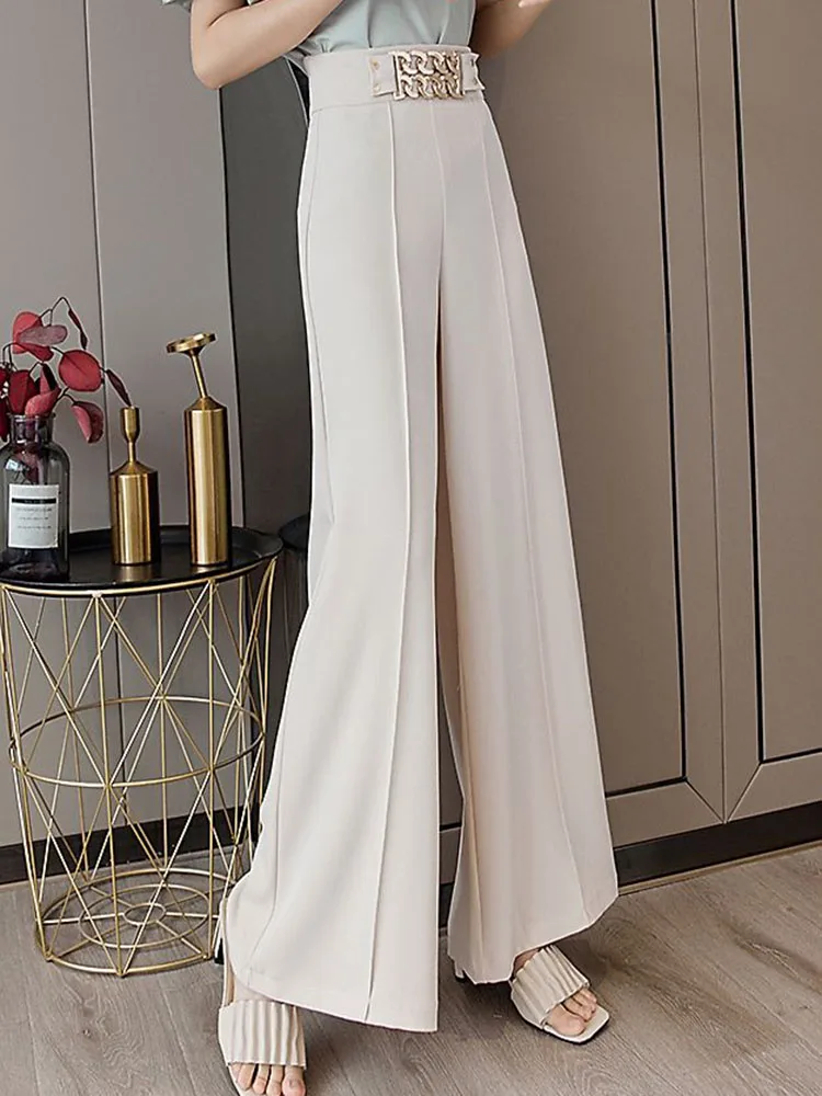 Korean Women Casual Baggy Pantalones high Waist Pants Wide Leg Straight Trouser Culotte Vintage Big Size 4XL Sweatpant New Broek