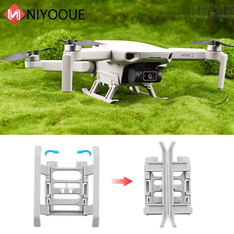 

Drone Foldable Landing Gear Extender Height Foot Support Protector Stand Skid DJI Mini 2/Mini SE/Mavic Mini Drone Accessories