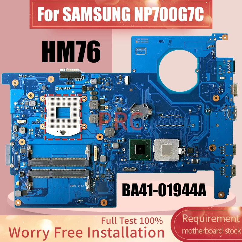 

BA41-01944A For SAMSUNG NP700G7C Laptop Motherboard BA92-10620B SLJ8E HM76 Notebook Mainboard DDR4 Tested