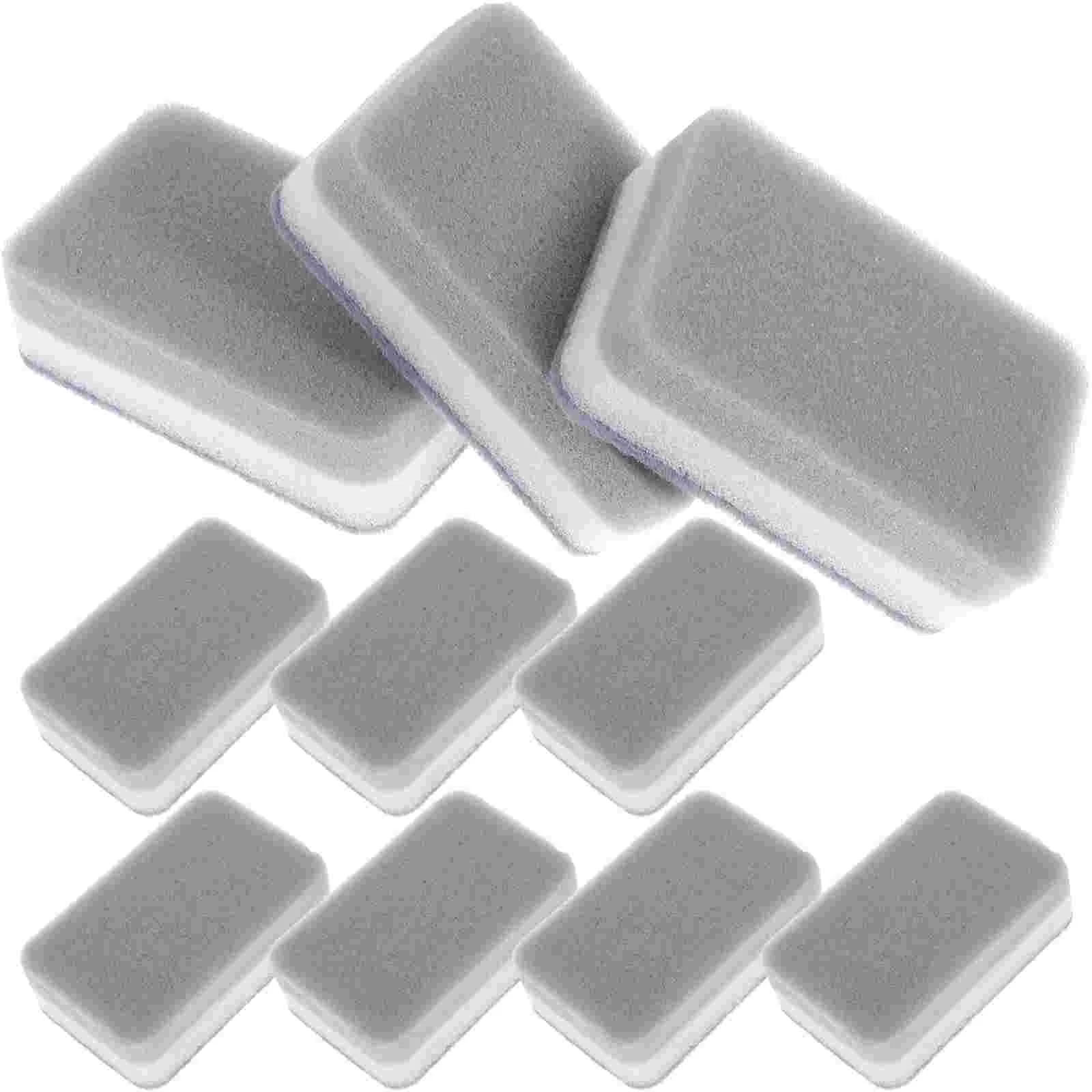 

10 Pcs Cleaning Brush Three-Layer Scouring Cleaner Scrubber Pad Decontamination Kitchen Dad