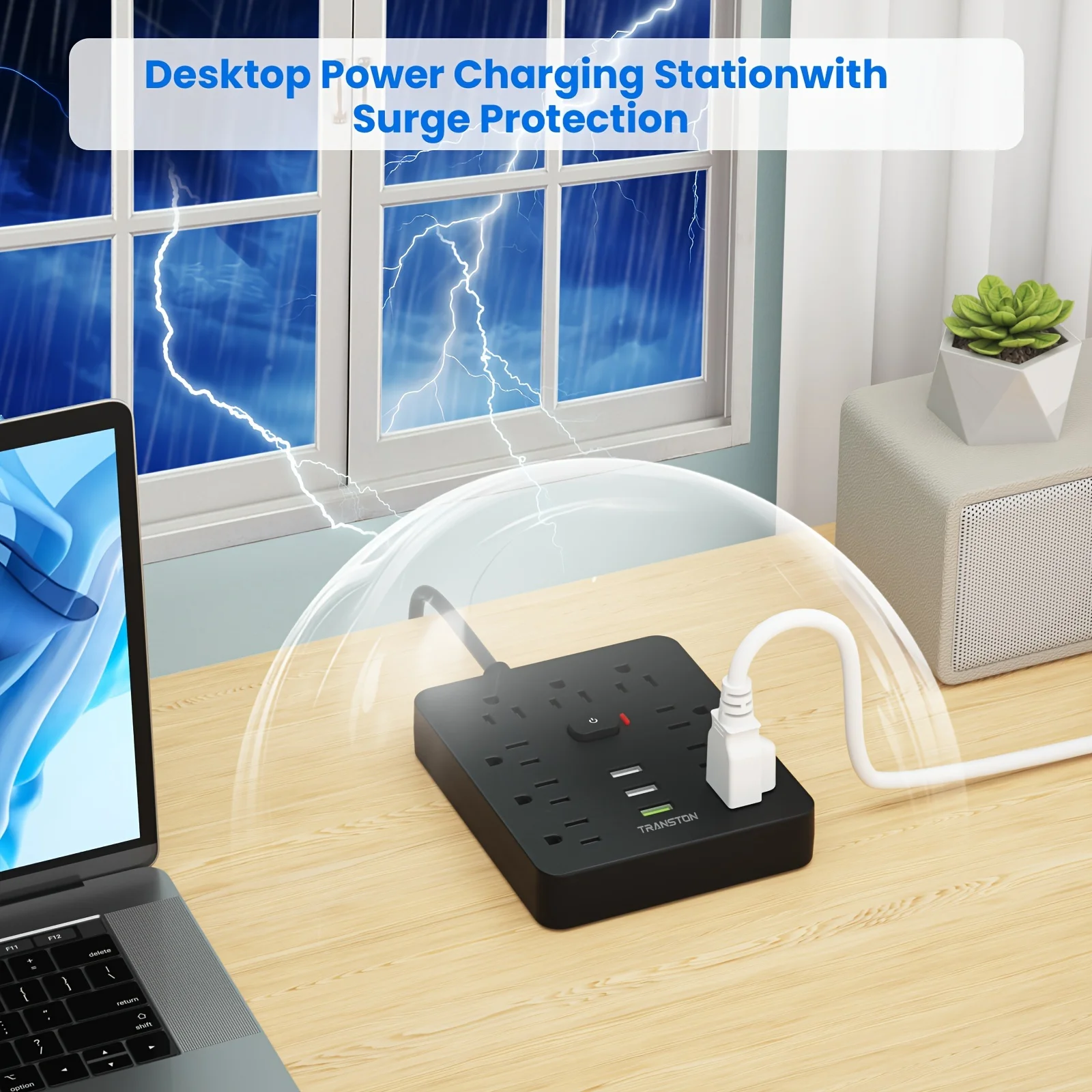 Power Outlet with Surge Protector 5