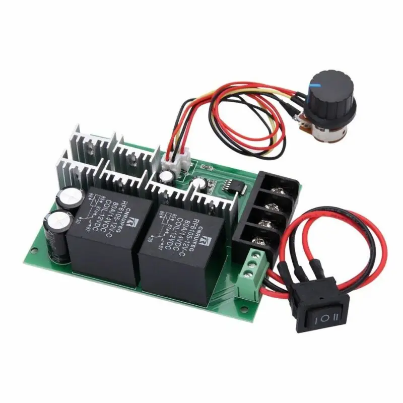 DC 브러시 모터용 가역 스위치, 전류 조정 PWM 모터 속도 컨트롤러, CW CCW, DC 12 V, 24 V, 36 V, 48V, 60A, DC10 V  50V