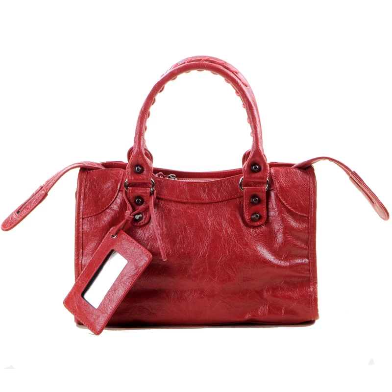 Women Fashion Bags Designer Luxury Rivets Handbags Soft Tassel Motorcycle Bolsa Ladies pu Leather Stylish Cross Body Shoulder Bag 7 Computers & Electronics