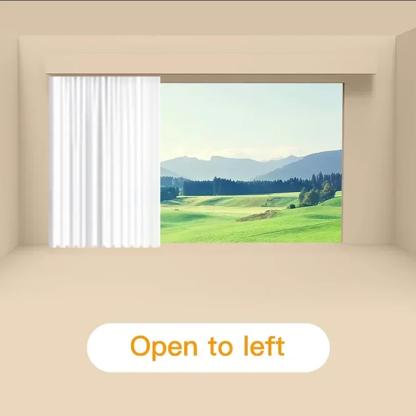 open to left