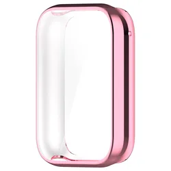 Soft TPU All-Around Protective Bumper Case for Fitness Tracker Watch (Pink)