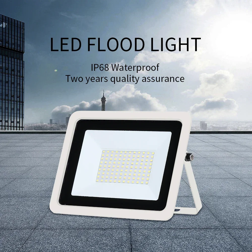 50W 100W Led Flood Light IP68 Waterproof AC220V 240V Outdoor Floodlight Spotlight LED Reflector Street Lamp Wall Flood Lights