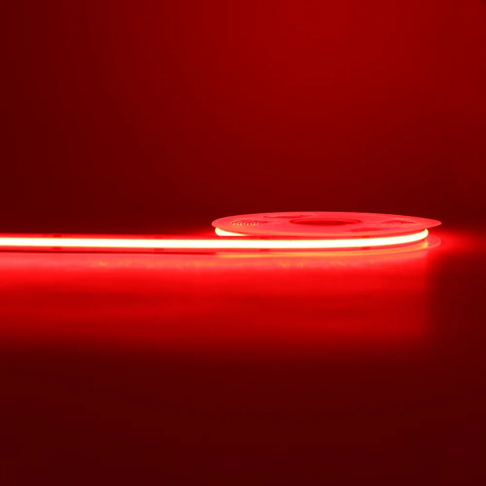 ตัวเลือกสินค้า COB LED Strip Light ตกแต่ง 3-10 มม. สีฟ้า เขียว แดง เหลือง หลายโทนแสง