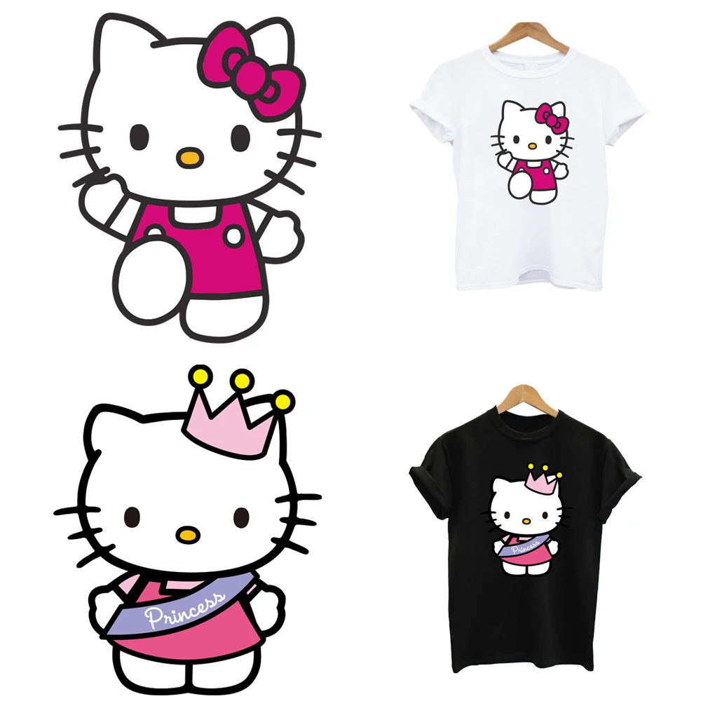 ハローキティ-パッチアイロン,子供服アイロン,Tシャツステッカー
