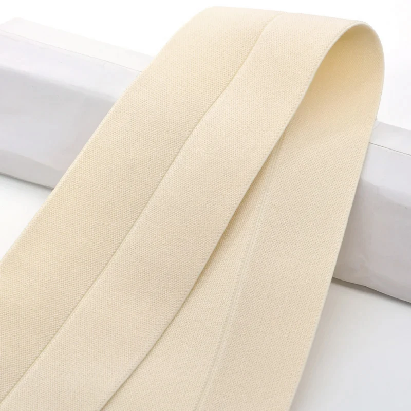 6cm Soft Solid Color Elastics Rope Rubber Bands Folding Foldable For DIY Waistband Skirt Sewing Material Clothing Accessories