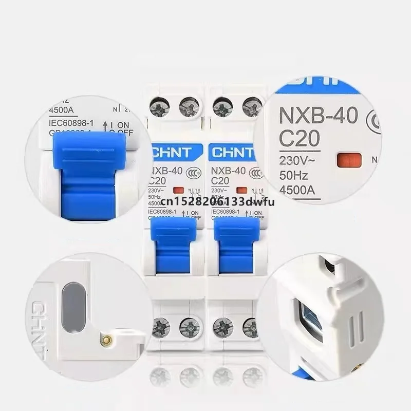 Мини-автоматический выключатель CHINT NXB-40 DPN DPNL 1P + N 6A 10A 16A 20A 25A 32A 40A 220V 230V 50HZ, новый DZ267