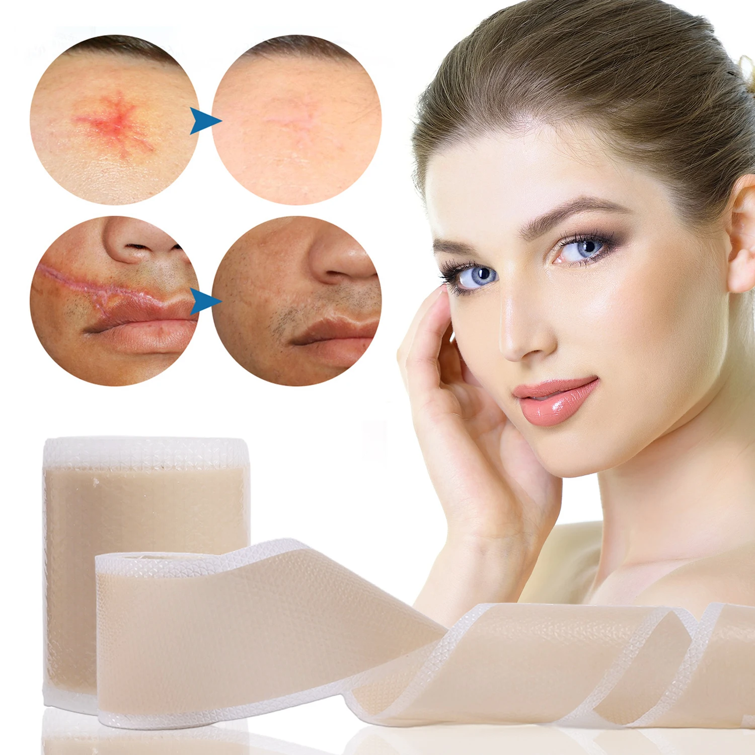 Silicone Scar Sheets Self Adhesive Waterproof Skin Tone Tattoo Accessories