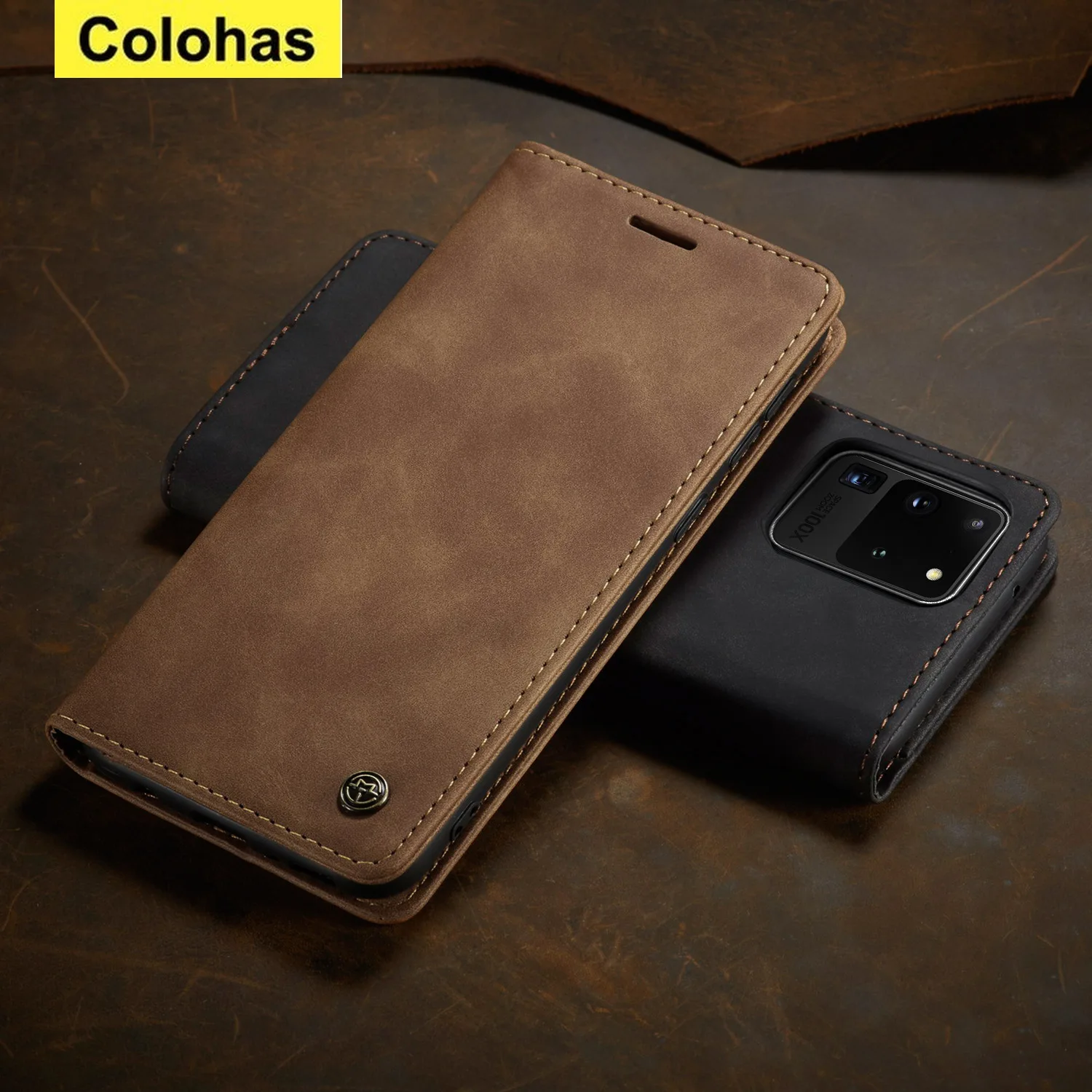 

Leather Wallet Case for Samsung Galaxy M51 M53 M33 M10S M01S M30 M40S M60S M80S M32 M42 M13 M23 M10 M20 M30S M21 F41 M21S M31 5G