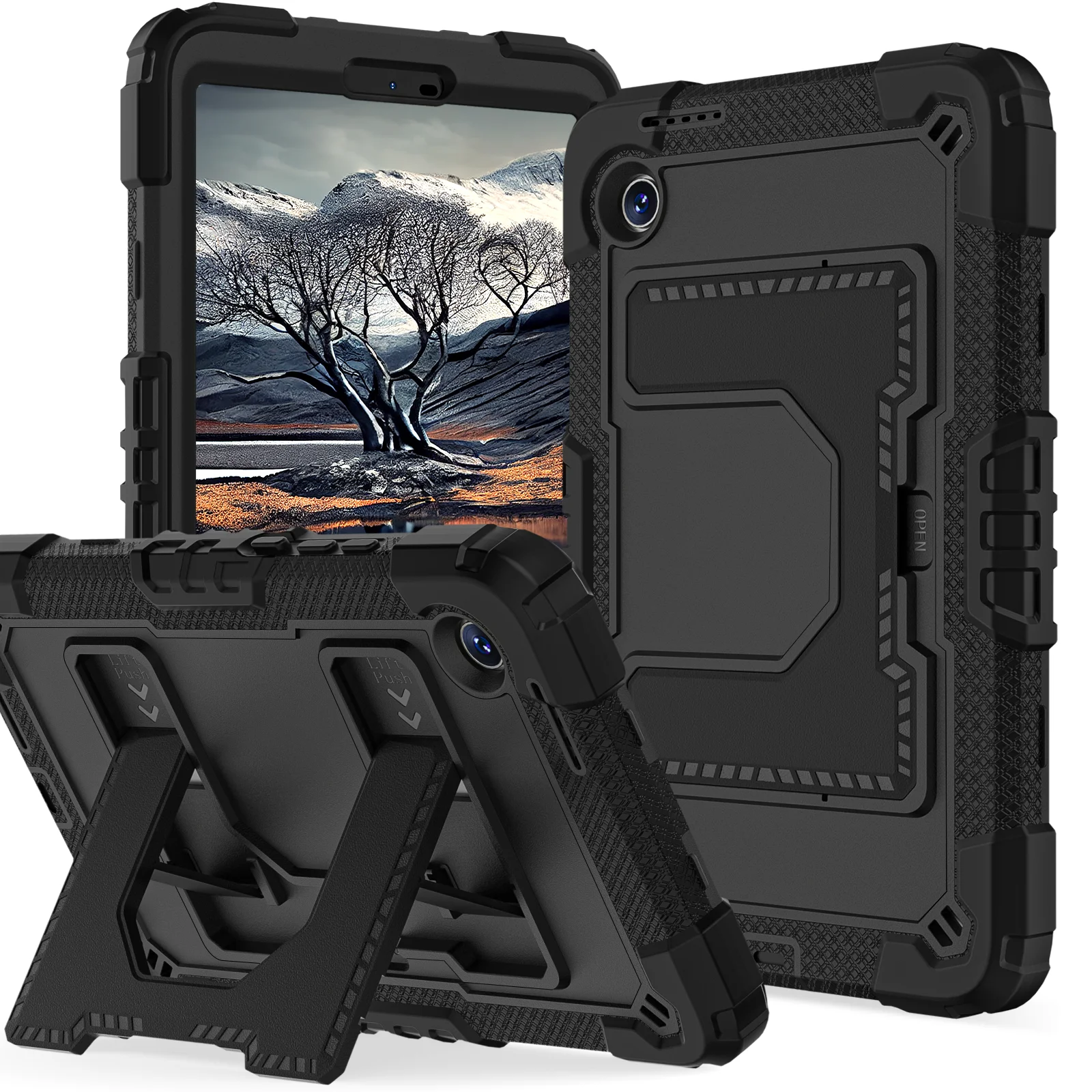 Enhanced Rugged Armor Stand Tablet Cover, 8.7 Inch