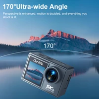 Ourlife MTR40 5K Action Camera 2" IPS Touch Screen 5X Zoom Action Cam 170° 30M Waterproof WiFi Sports Camera With Remote Control - Image 4