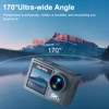 Ourlife MTR40 5K Action Camera 2" IPS Touch Screen 5X Zoom Action Cam 170° 30M Waterproof WiFi Sports Camera With Remote Control 4