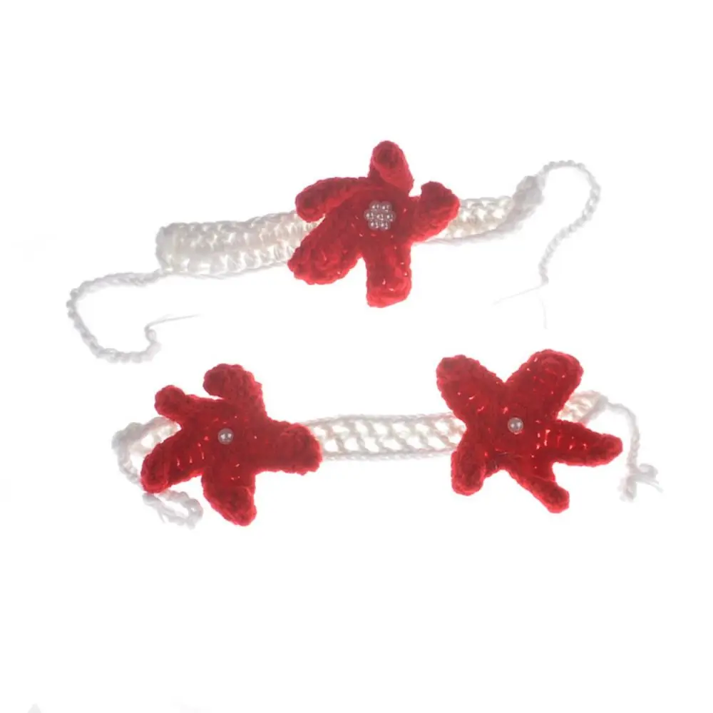 3pcs/Set Creative Baby Mermaid Costume Set Handmade Solid Color Baby Photo Props Fishtail Clothing Washable