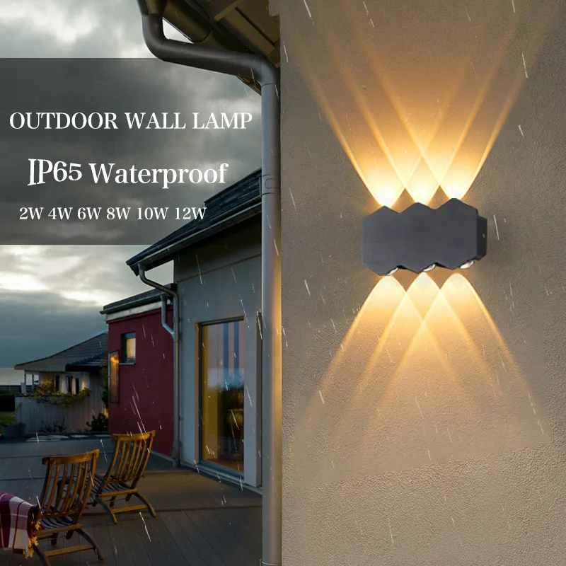 LED Wall Lamp 2/4/6/8/10/12 Indoor Room Decoration Wall Lamps Up And Down Towards Lighting Outdoor Garden Washer Lighting light