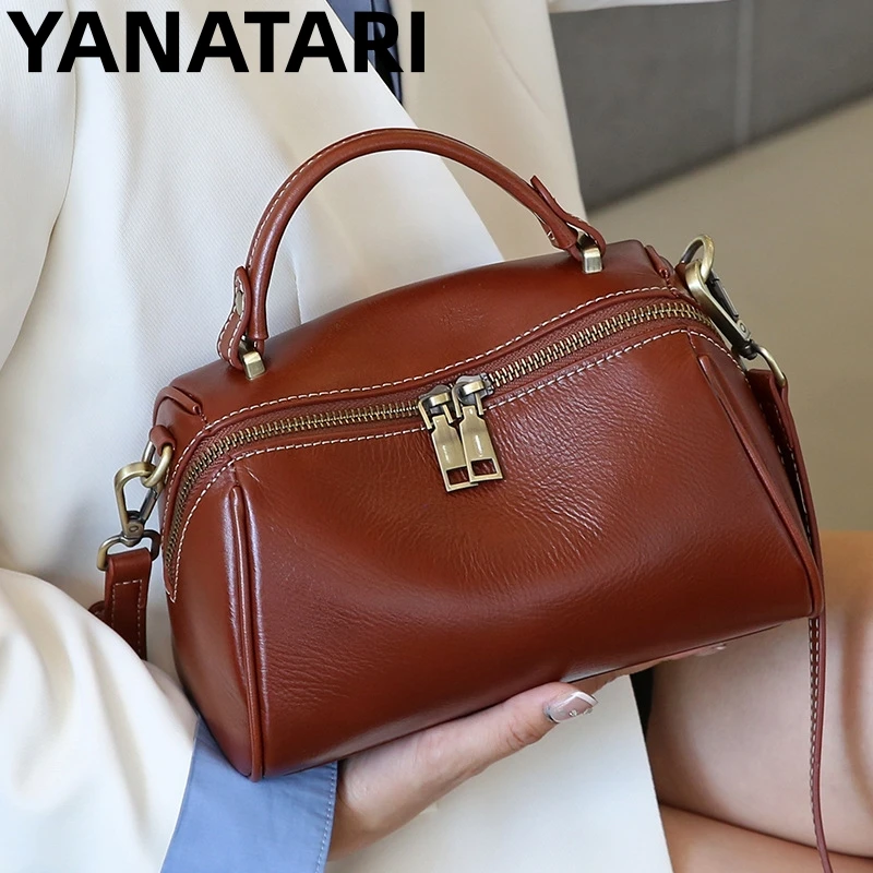 

YANATARI Genuine leather crossbody bag for women vintage hand bag commuting bag ladies luxury bag 2023 Female shoulder bag