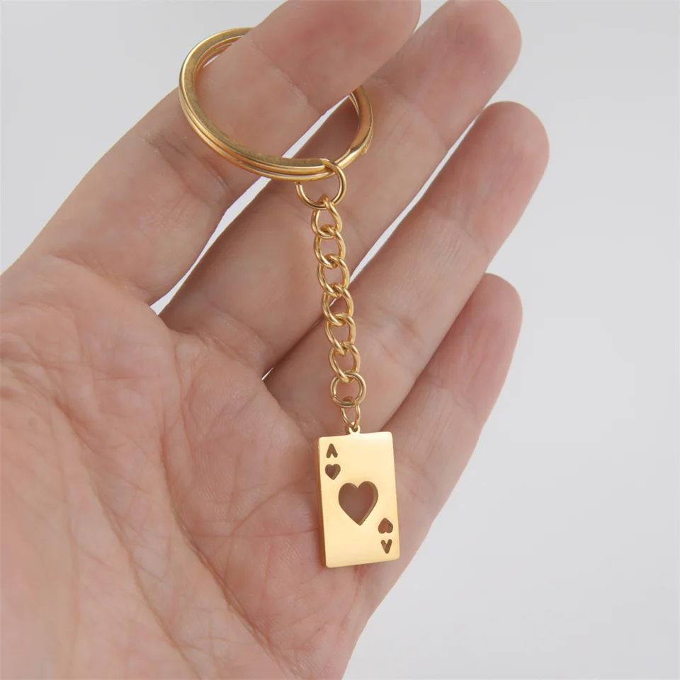 Collana Da Poker Con Ciondolo A Carte In Acciaio Inossidabile - Uomo E Donna, Stile Hip-Hop, Catena 55cm - 2