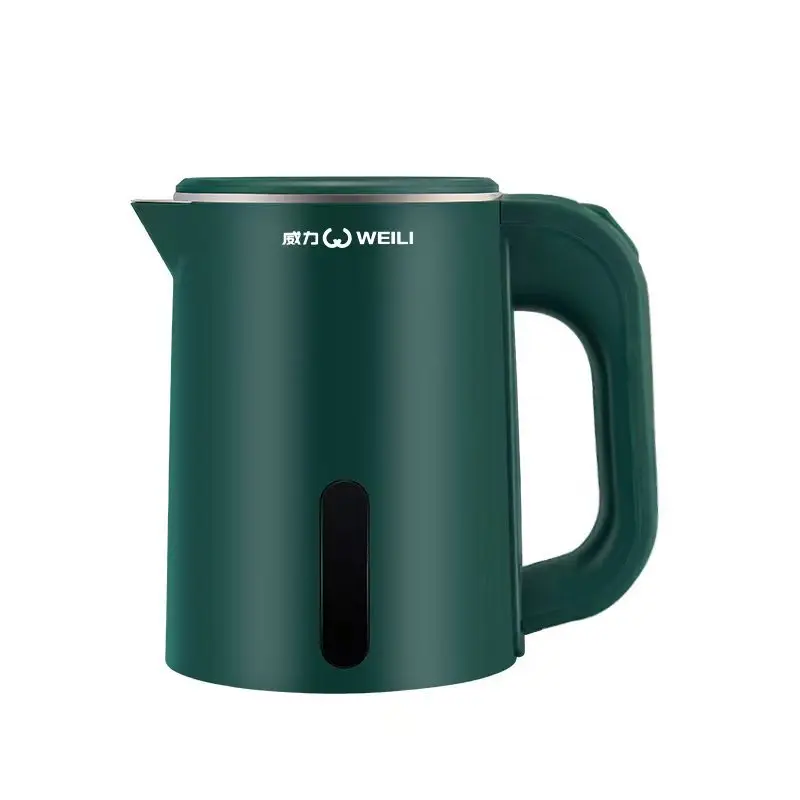 0.8L Hotel Office Kettle Mini Electric Kettle Dormitory Kettle Food Grade Stainless Steel Double Layer Anti-scalding 2