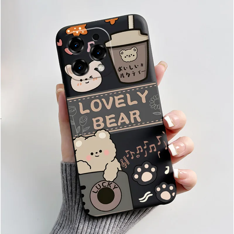 Adorable Cartoon Soft Silicone Protective Phone Case Cover