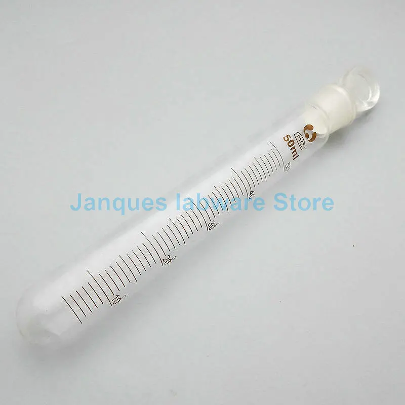 5pcs 10pcs 5/10/15//50ml Glass round bottom test tube with frosted plug,Laboratory test tubes with graduated lines