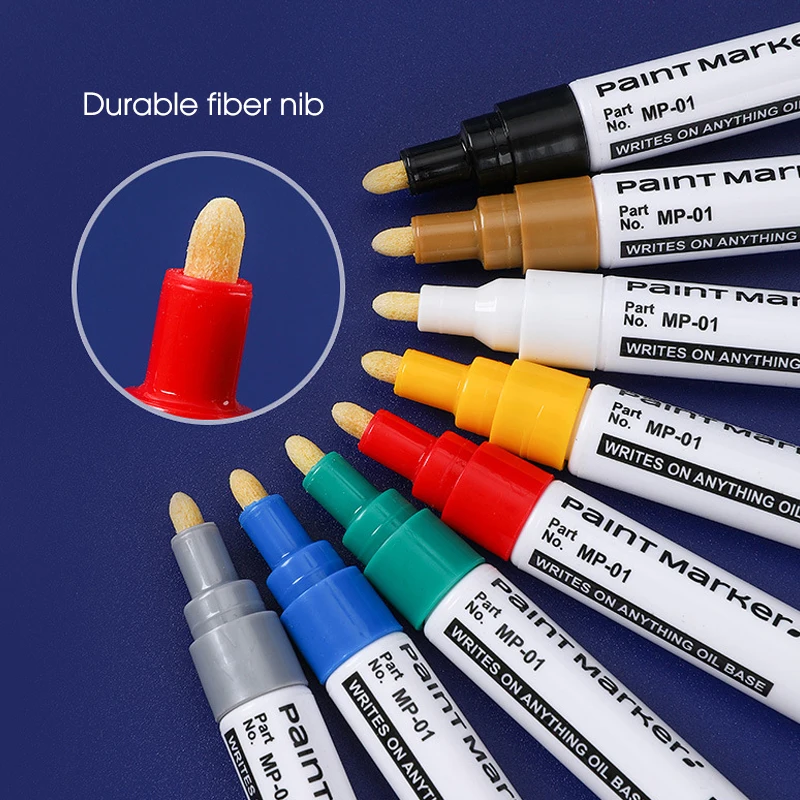 12color Paint Marker Waterproof Not Easy To Fade Car Paint Wood Ceramics Tires Balloons Shoes Metal Markers Paint-Mending Pen marker pens,paint marker pen,markers pen,art markers,paint pen,art marker pen