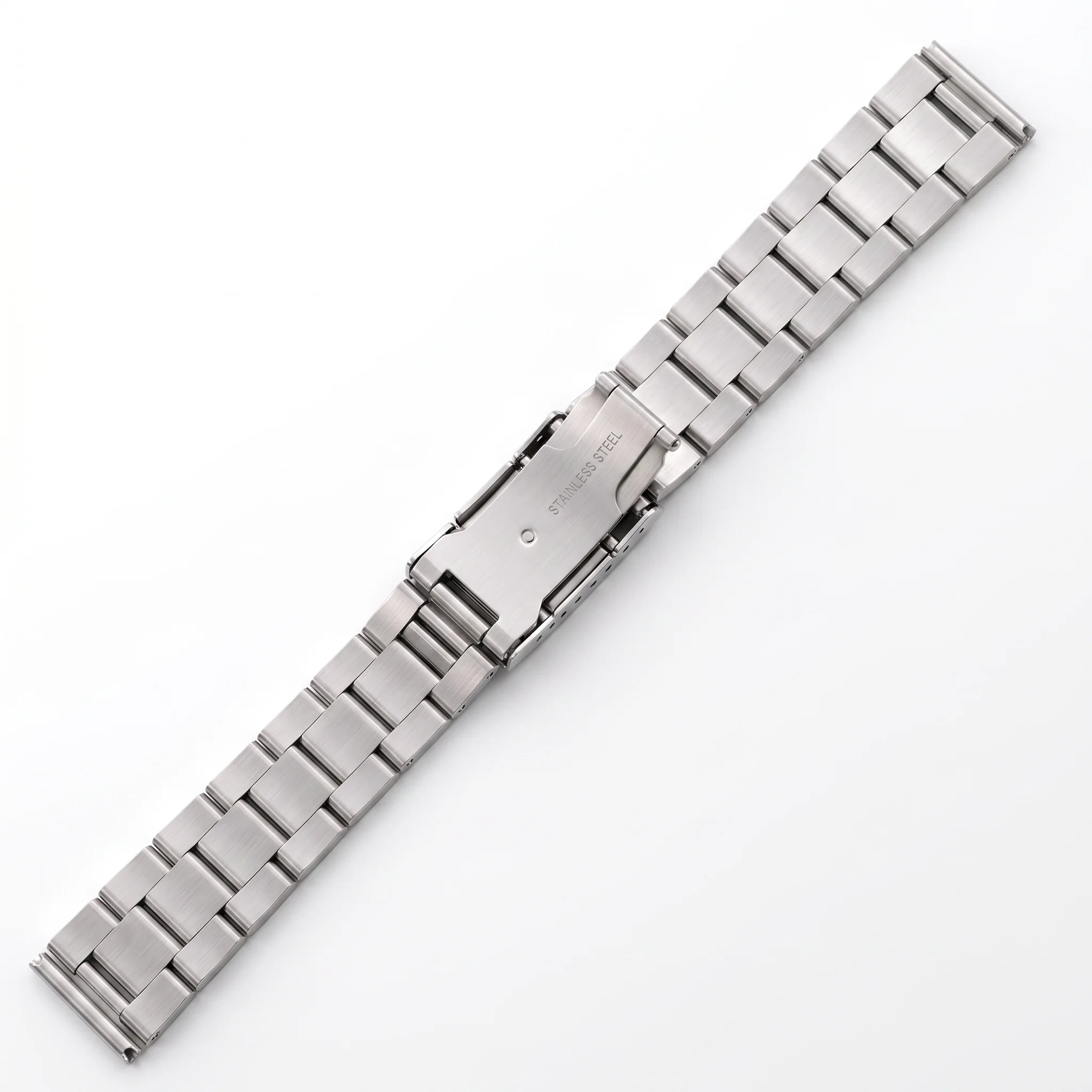 Stainless Steel Watch Band Strap - Silver, Gold, Black Bracelet - 18-24mm Adjustable Watch Accessory