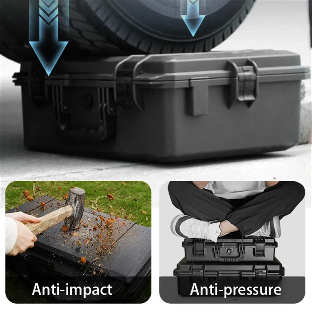 Weapons Organizer Waterproof Hard Case with Sponge Hardware Tool Box Impact Resistant (with Sponge Organizer) 5