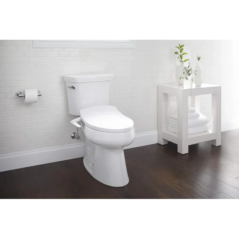 K-3999-0 Highline Comfort Height Two-piece Elongated 1.28 Gpf Toilet with Class Five Flushing Technology And Left-hand Trip Lev