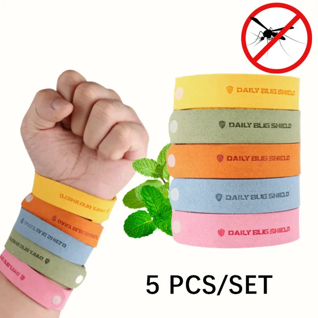 5Db/Beállított Szúnyog Karkötő Szúnyogtaszító Tekercs Rovarhálók Hibaparablák Kemping Elutasító Kültéri Szerszámok