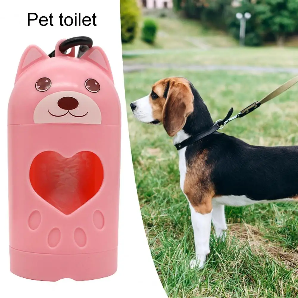 Dog Poop Bag Holder Pet Picker Bottom Opening Pet Picker Poop Dispenser with Carabiner For Outdoor Travel Hiking Dog Bag Holder