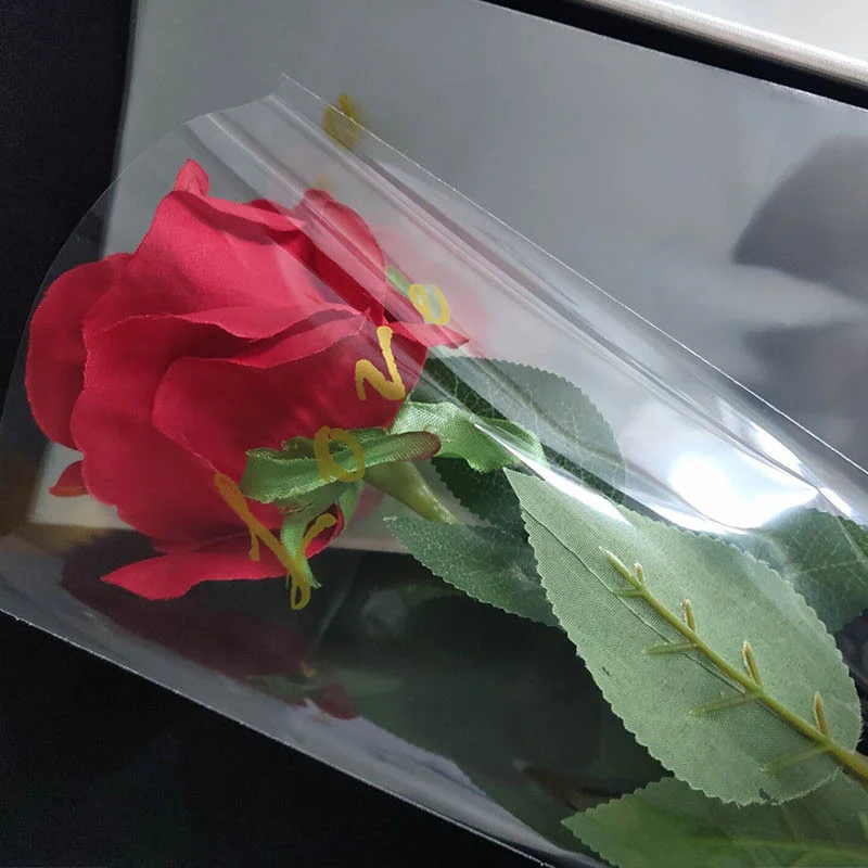 WUSJCOF 5 Pezzi Extra Grandi Sacchetti Di Cellophane Trasparenti Con - 7